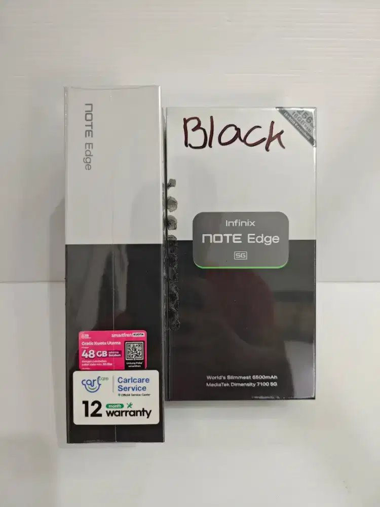 Infinix Note Edge 5G+ 8+8/256 Gb Black & Titanium Fresh New bisa TT/BT