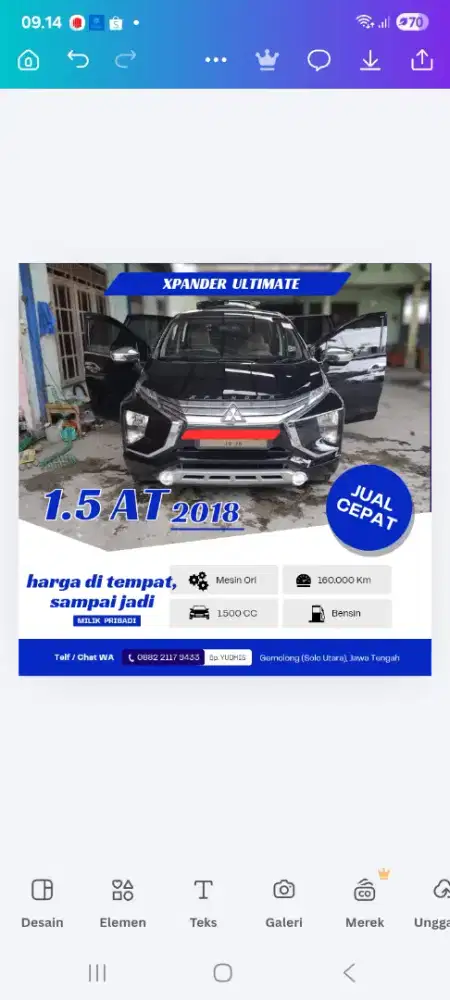 XPANDER ULTIMATE AT/2018.  HARGA OBROL DI TEMPAT.  SAMPE JADI