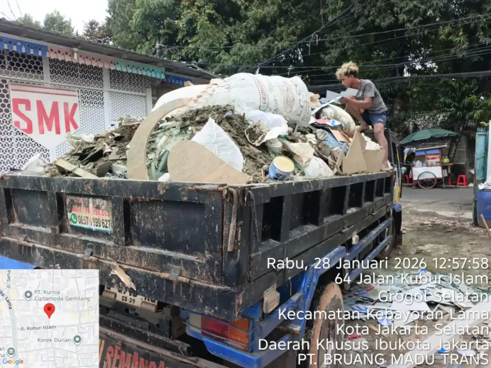 Jasa buang puing dan tanah