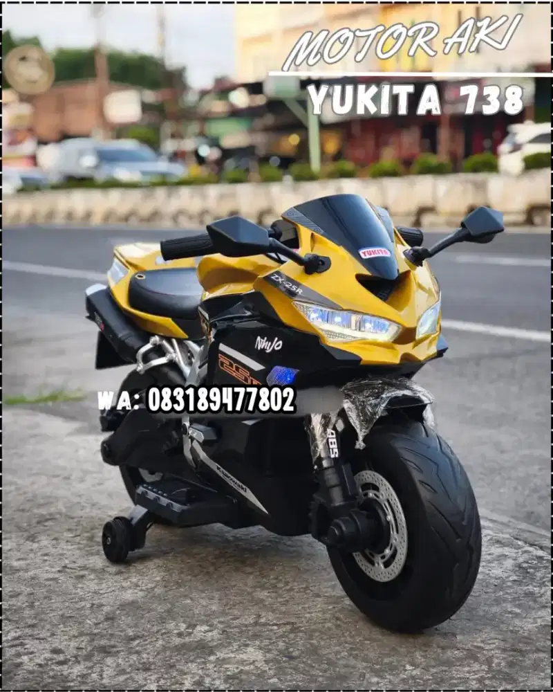 Motor Aki Ninja Warrior yukita sdah banyak karet, gas tangan,garansi