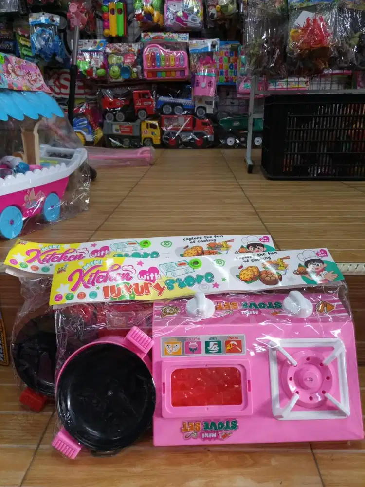 mainan anak set kitchen kompor