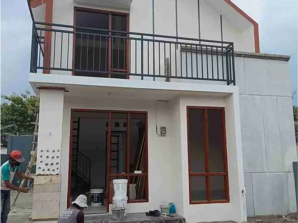 Rumah Scandinavian Mezanine dekat RS UII Pandak Bantul Proses Bangun