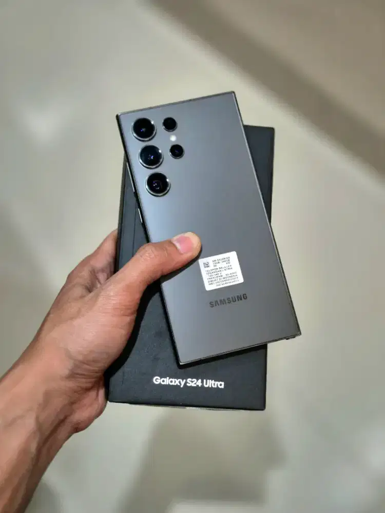 Samsung S24 Ultra 12/256GB Resmi Sein Black Lengkap
