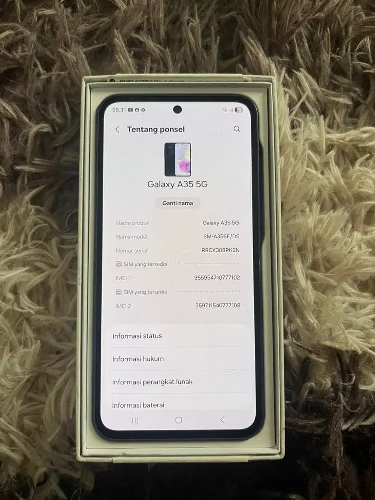 Samsung A35 8/256 gb SEIN fokus jual