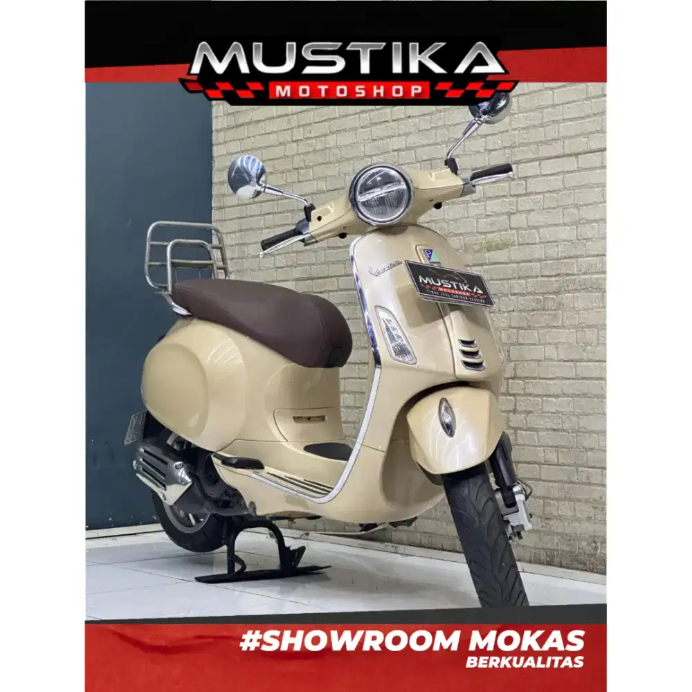 Perfect Condition!!Vespa Primavera Beige Aleganza 2019 Mulus-Mustika