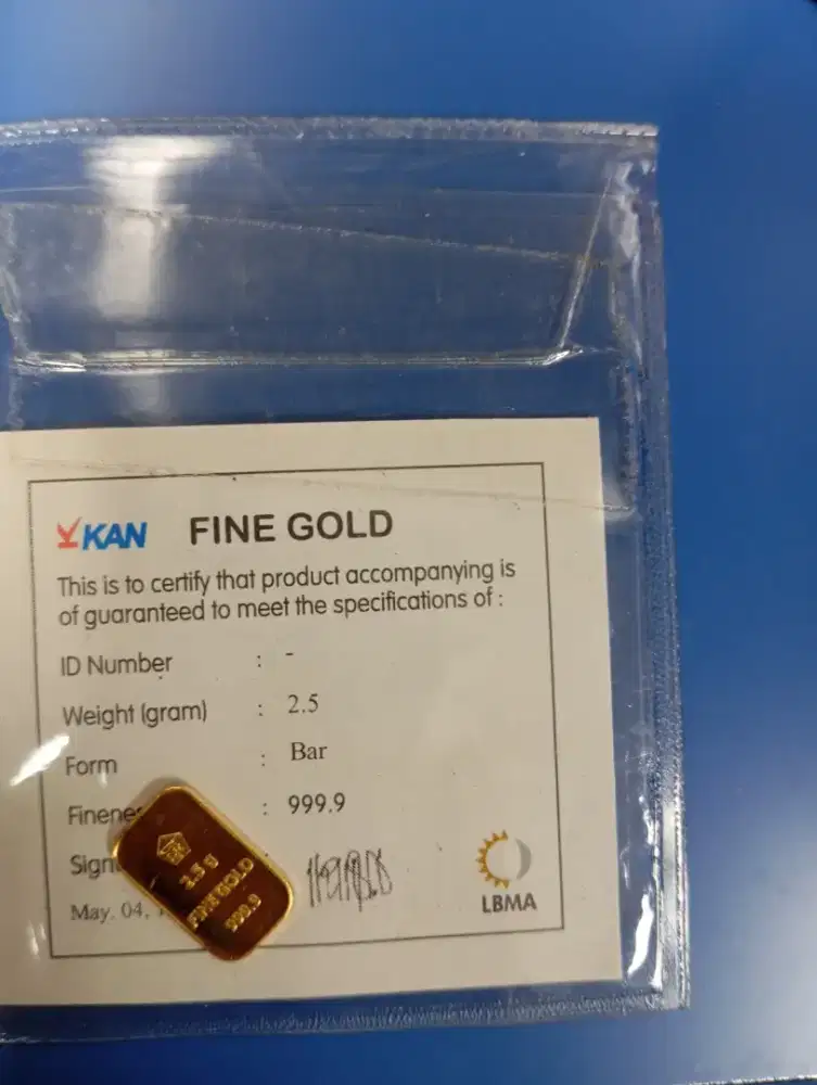 emas  ber sertifikat