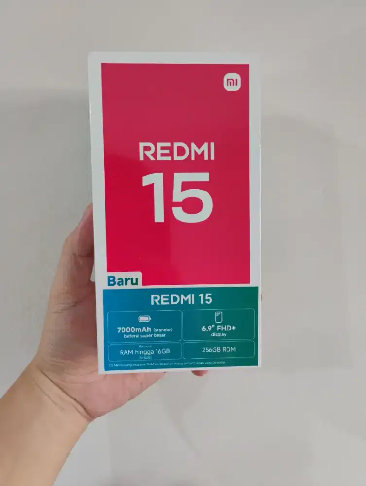 (BARU) Redmi 15 8/256, SEGEL Garansi Resmi, Bisa COD