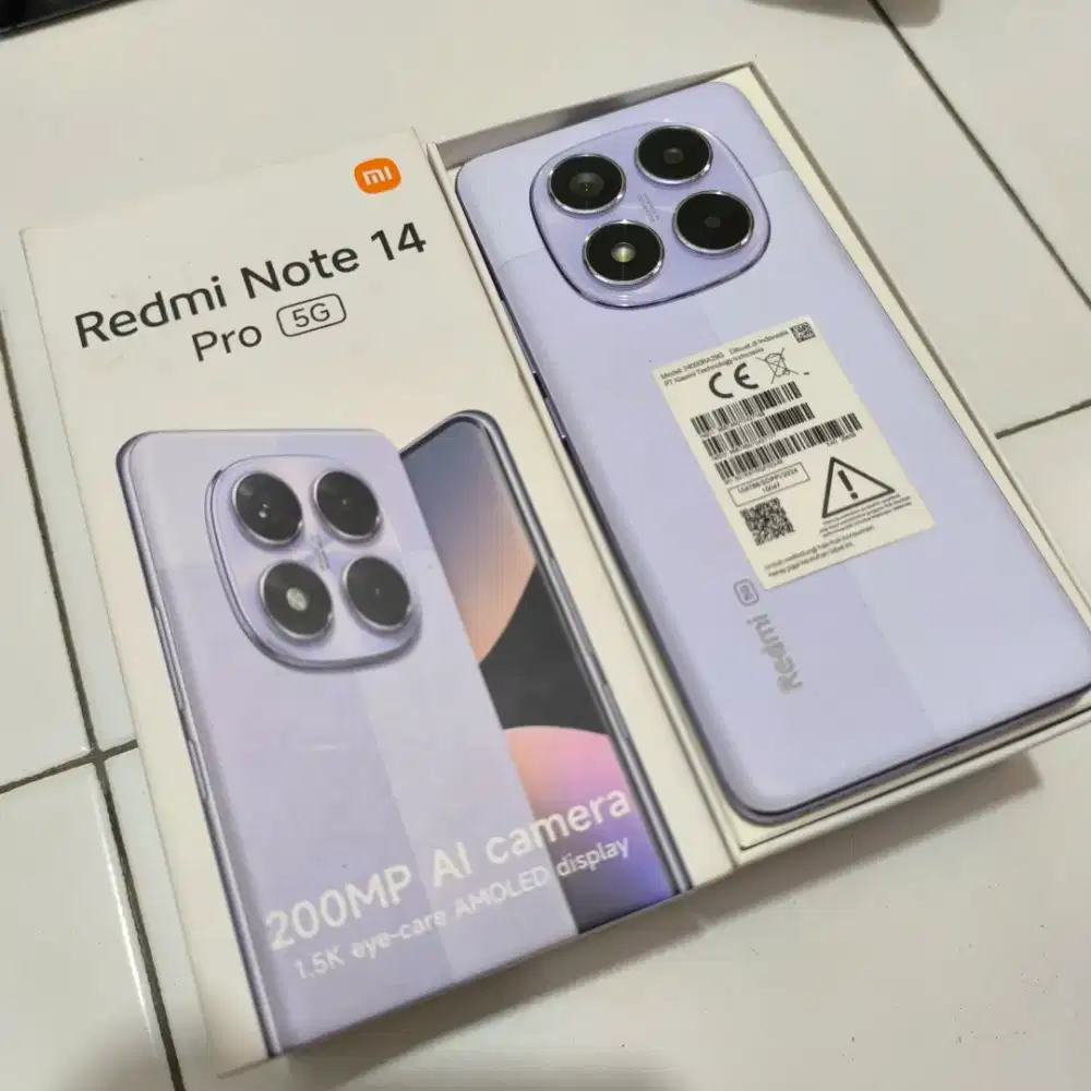 Xiaomi Redminote 14 Pro 5G 8/256gb full ori mulus