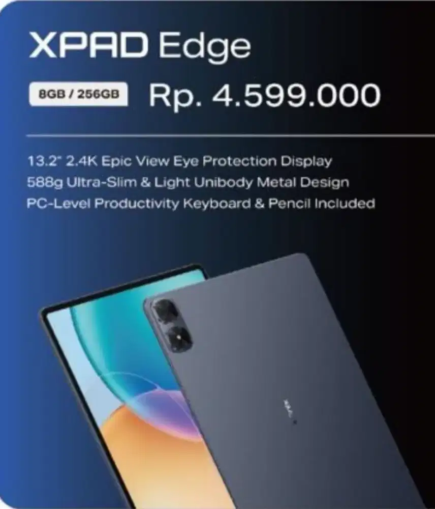 New Infinix XPAD Edge 8/256