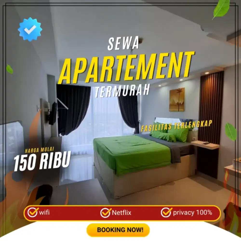 Disewakan Apartemen Green Pramuka Harian/Transit Termurah Jakpus