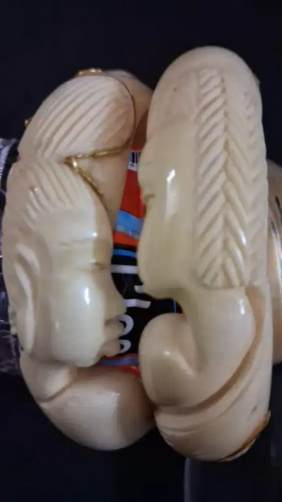 Gelang gading berlilit emas asli