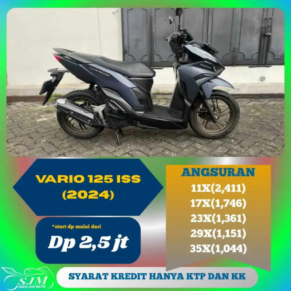 Vario 125 iss 2024 Pajak Panjang