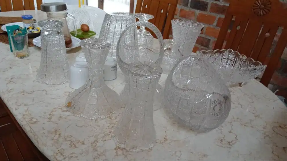 Kristal Bohamea Wadah makanan buah buahan di meja Makan / Hiasan Mewah