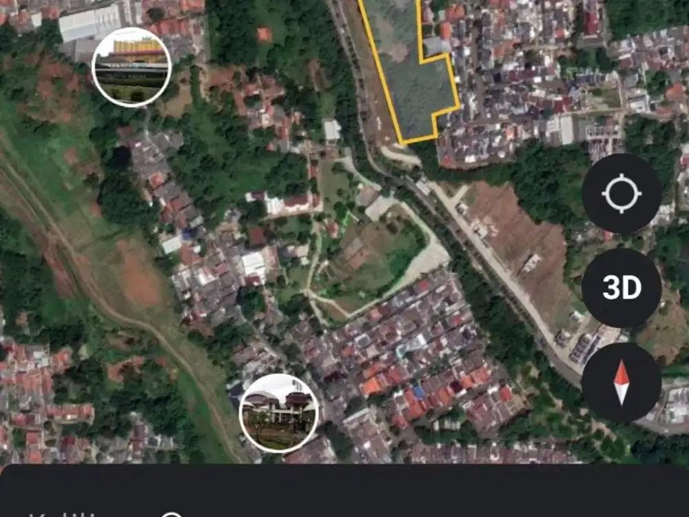 Dijual tanah 1,6 hektar Pamulang super strategis jalan besar nego sampai deal