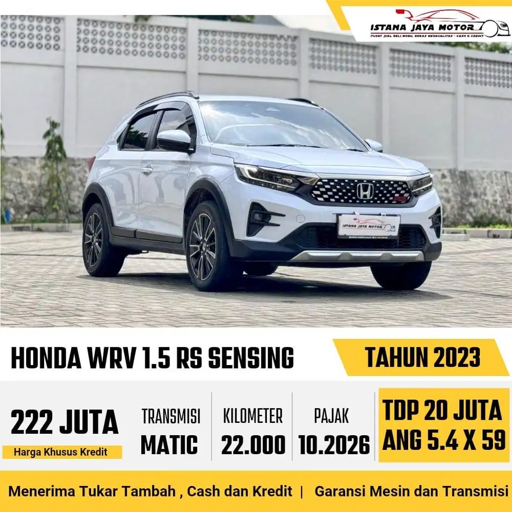 FULL ORI Honda WR-V 1.5 RS Sensing AT 2023 Putih