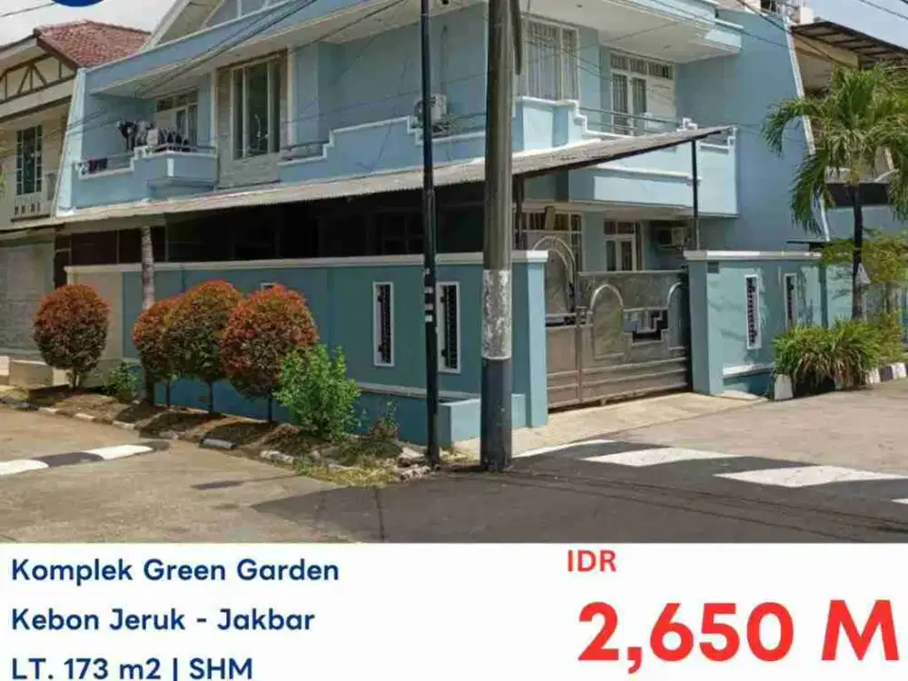 LELANG RUMAH DI PERUMAHAN GREEN GARDEN KEBON JERUK JAKARTA BARAT