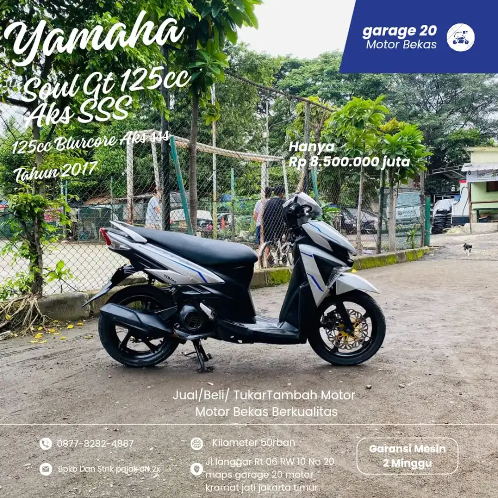 Yamaha Soul Gt 125cc Aks sss Bluecore Fi Tahun 2017