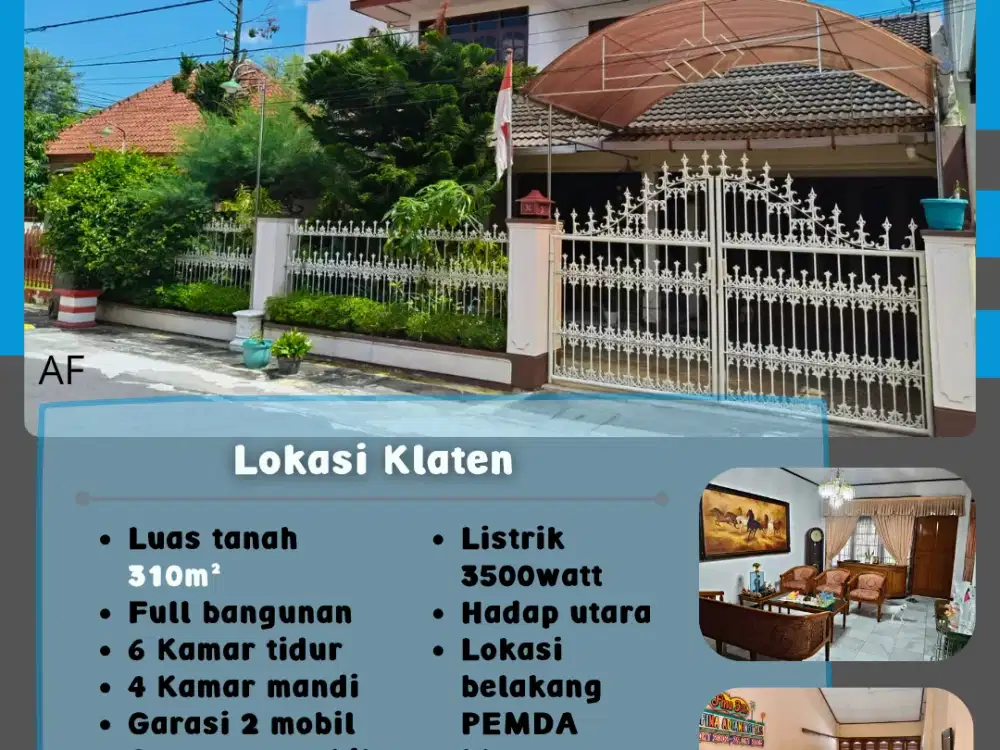 Dijual Rumah Mewah di Belakang PEMDA Klaten