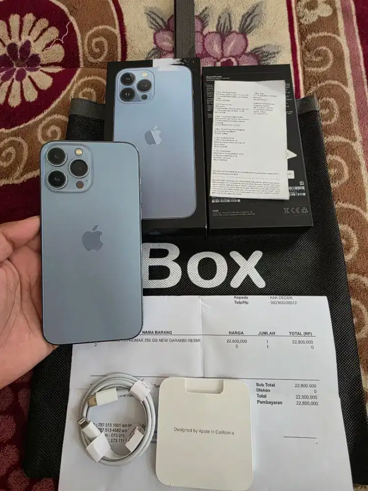 iphone 13 pro max 256gb resmi iBox,mulus like new,fulset original