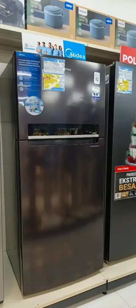 Kulkas midea big capacity 473 liter cash dan cicilan