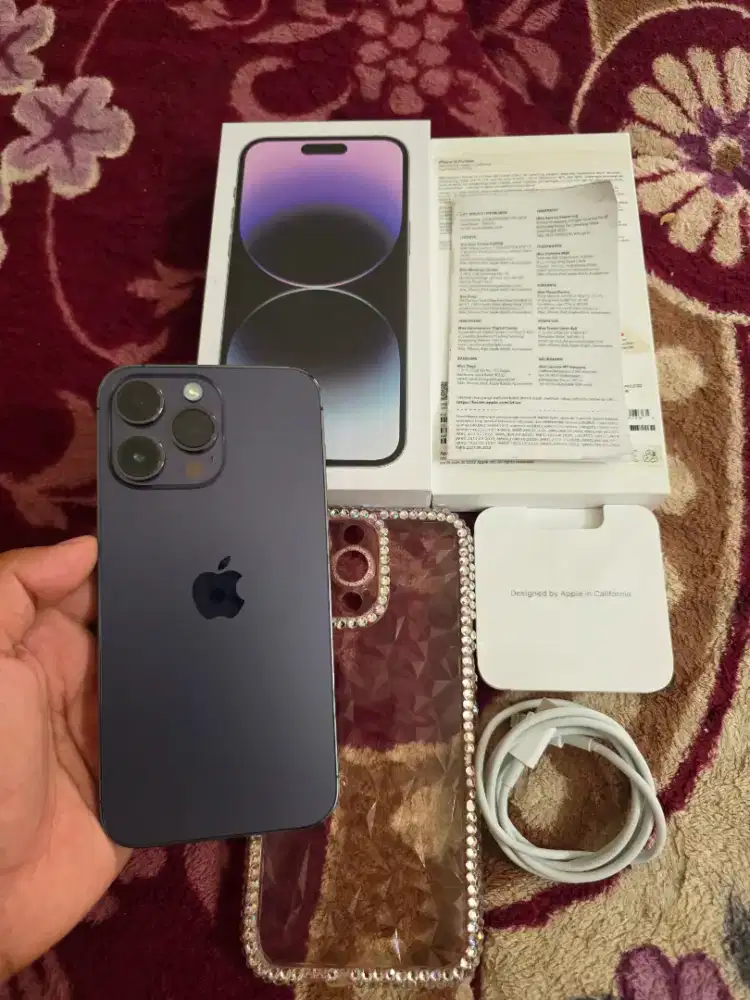 iphone 14 pro max 128gb resmi iBox,mulus like new,fulset original