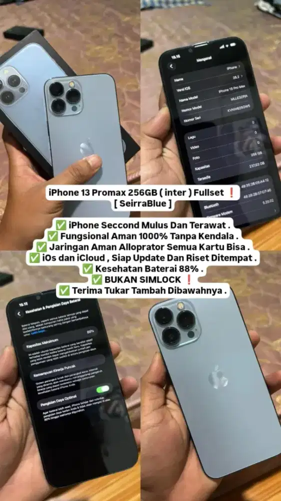 Iphone 13 ProMax 256Gb All Operator