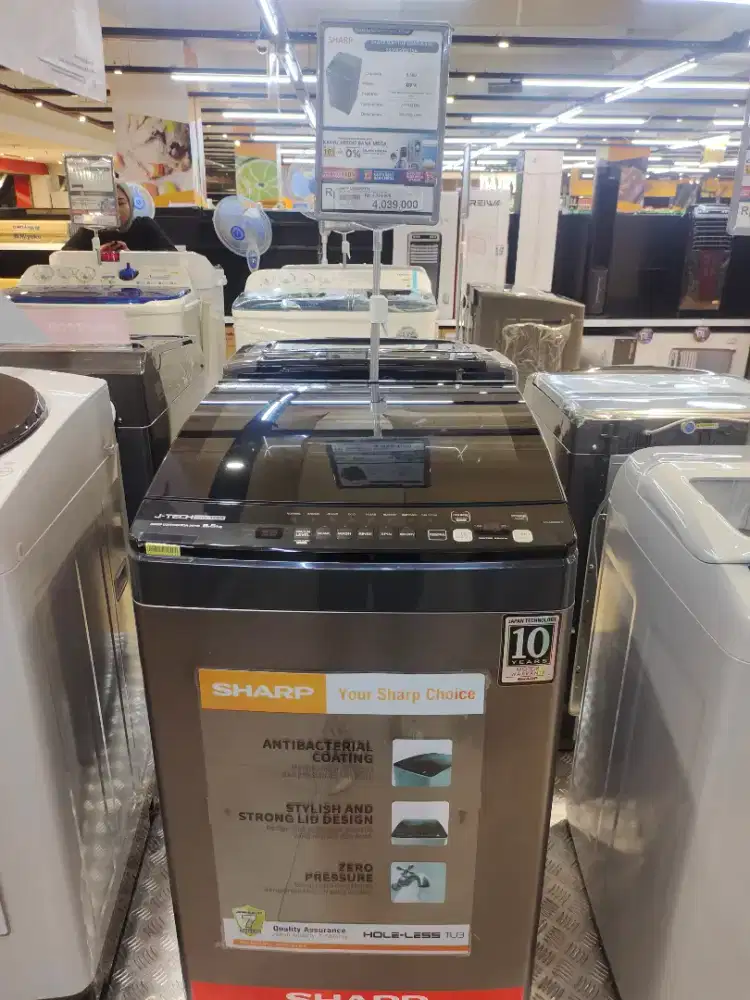 SHARP WM TOP LOAD 8.5kg