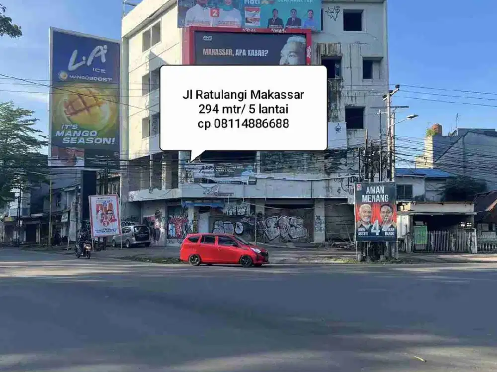 Jl Ratulangi 5 lantai Murah dekat kakatua jl landak