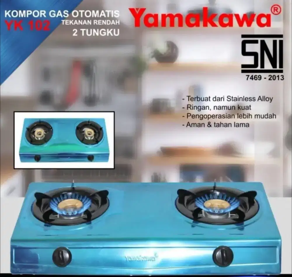 Baru kompor gas 2 tungku yamakawa