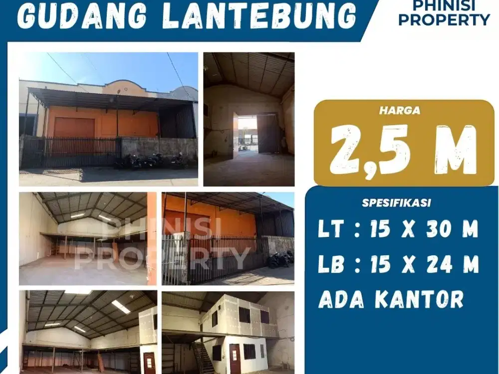 Dijual Gudang Lantebung Jalan Ir. Sutami