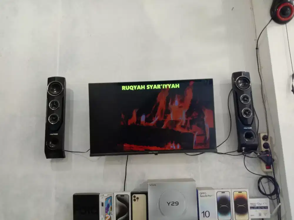 CASH KREDIT TV POLYTRON GOOGTV SPEAKER TOWER MAJALAYA SOLOKAN JERUK