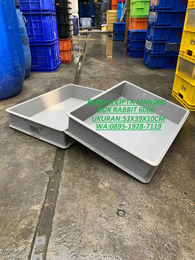 box rabbit plastik wadah magot 6068 bc
