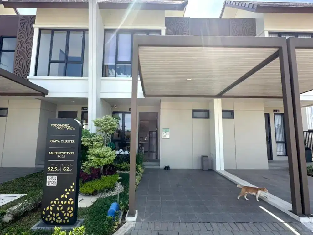 Hunian Modern Klaster khaya Type Amethyst Podomoro Golf View Cimanggis Depok
