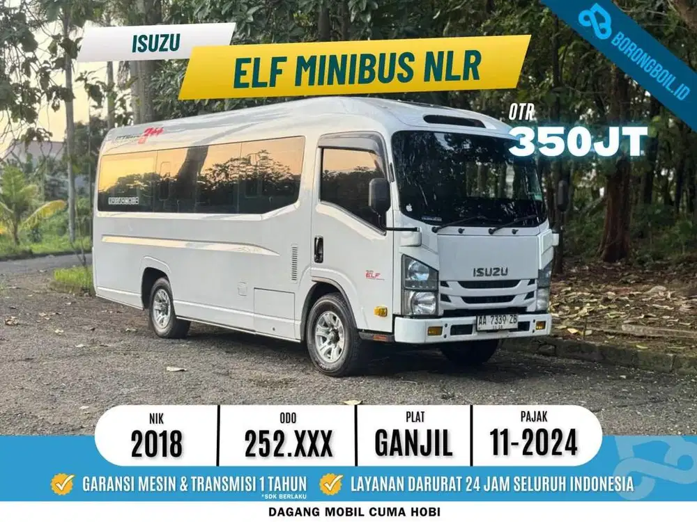 ISUZU ELF MINIBUS NLR 2018 PUTIH