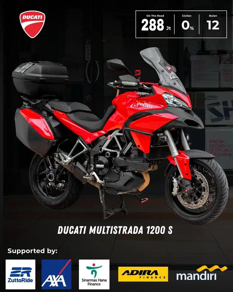 DUCATI MULTISTRADA 1200 1200S NIK 2016 MULUS SIAP TOURING VERSYS1000