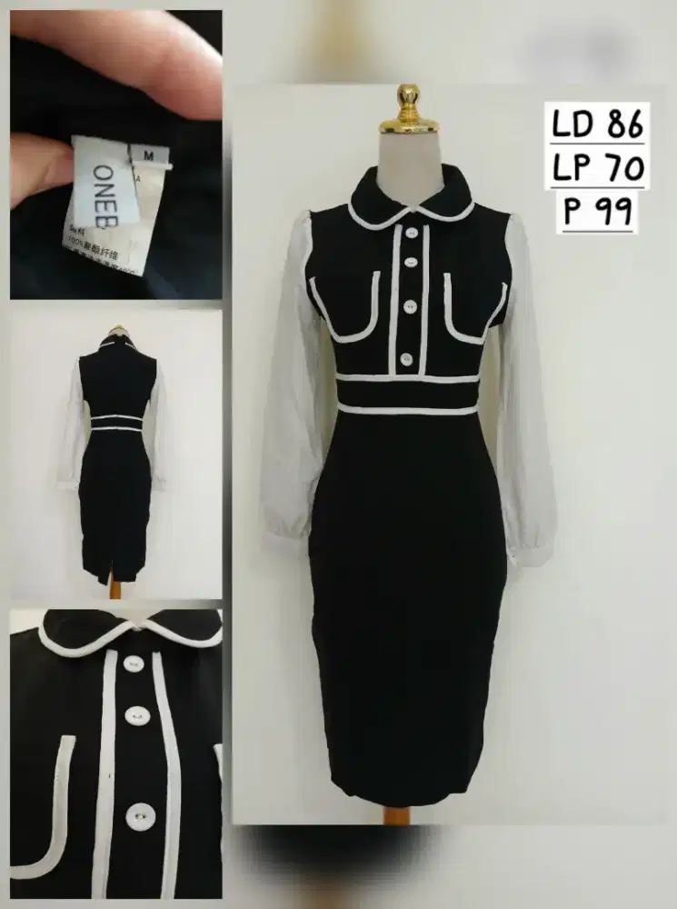 Baju terusan dress ONEBUYE size M, preloved