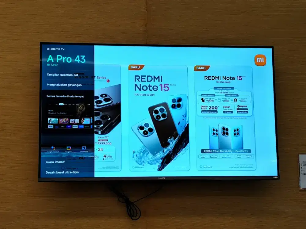 CREDIT TV XIAOMI 43IN PROMO BUNGA RENDAH FREE 2KALI CICILAN