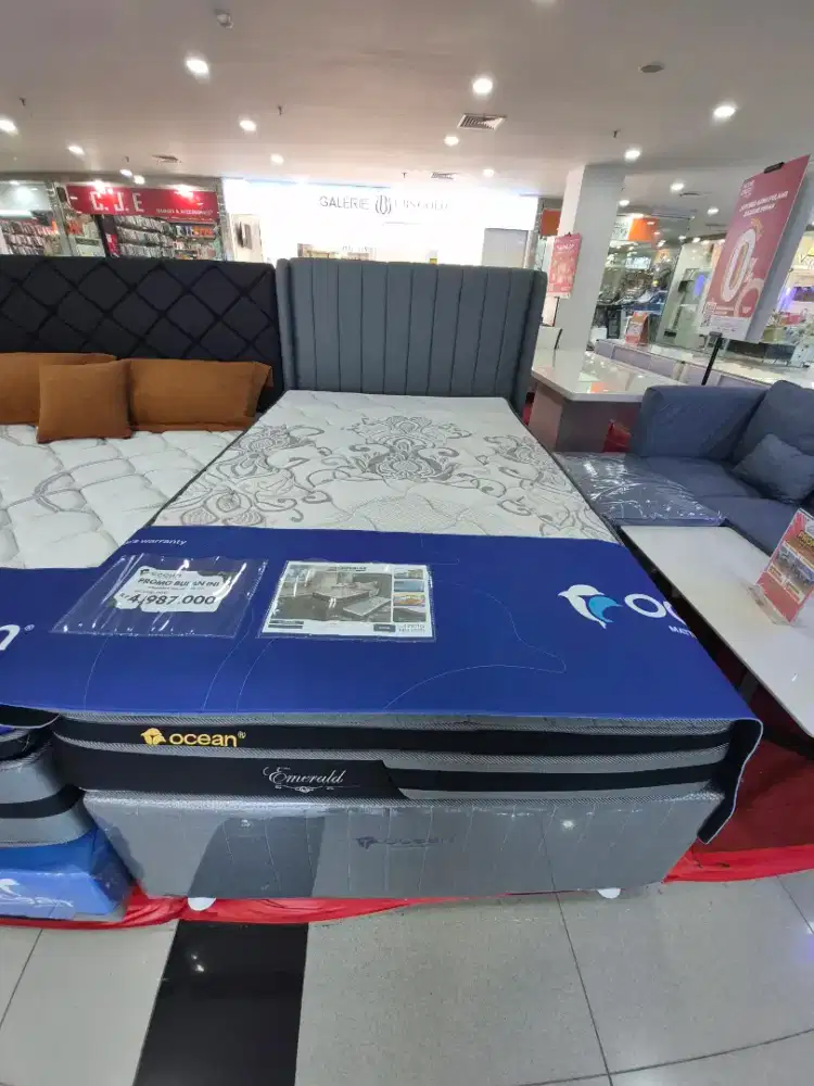 CREDIT SPRING BED OCEAN BUNGA RENDAH FREE 1KALI CICILAN