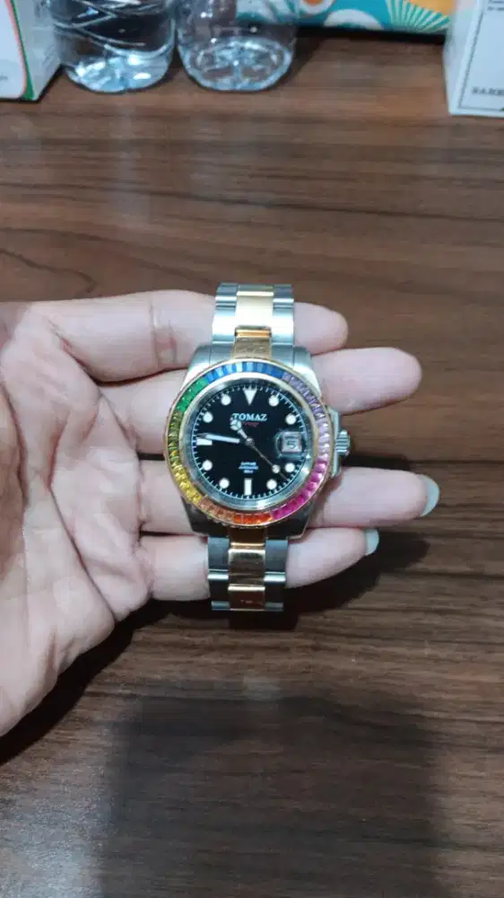 Jam tangan tomaz Batunya swarovski origimal rantai pamjang bb 75