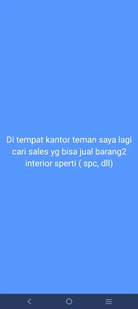 Di cari sales & marketing