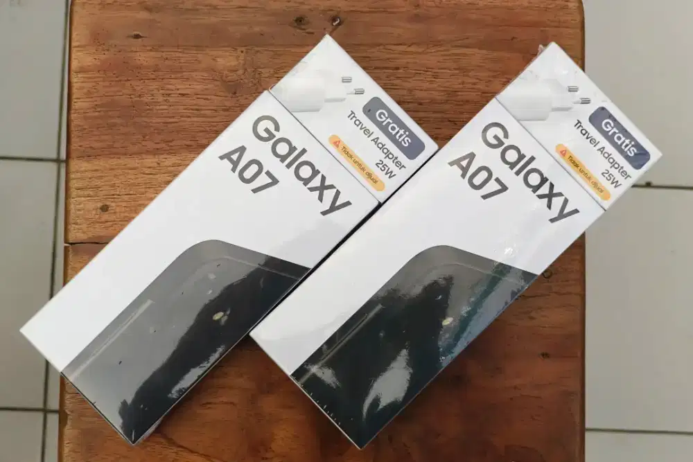 Samsung Galaxy A07 4/128 Warna Hitam - 100% Baru, Garansi Sein