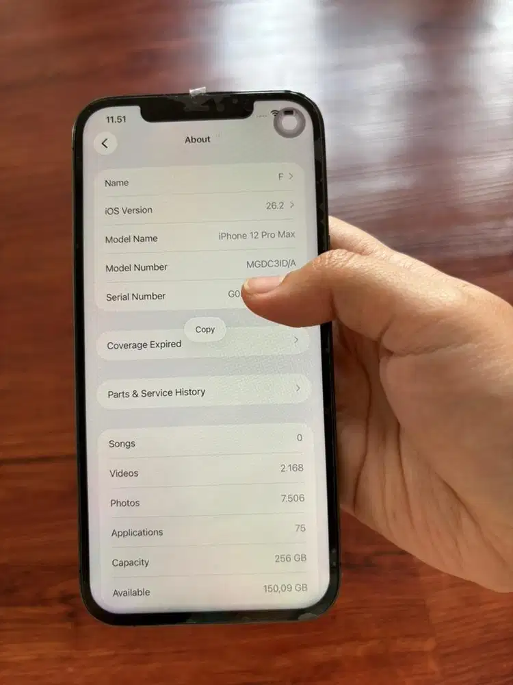 Iphone 12 promax 256gb ex ibox