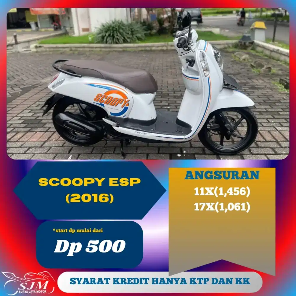 HONDA SCOOPY FI 2016 CASH & KREDIT