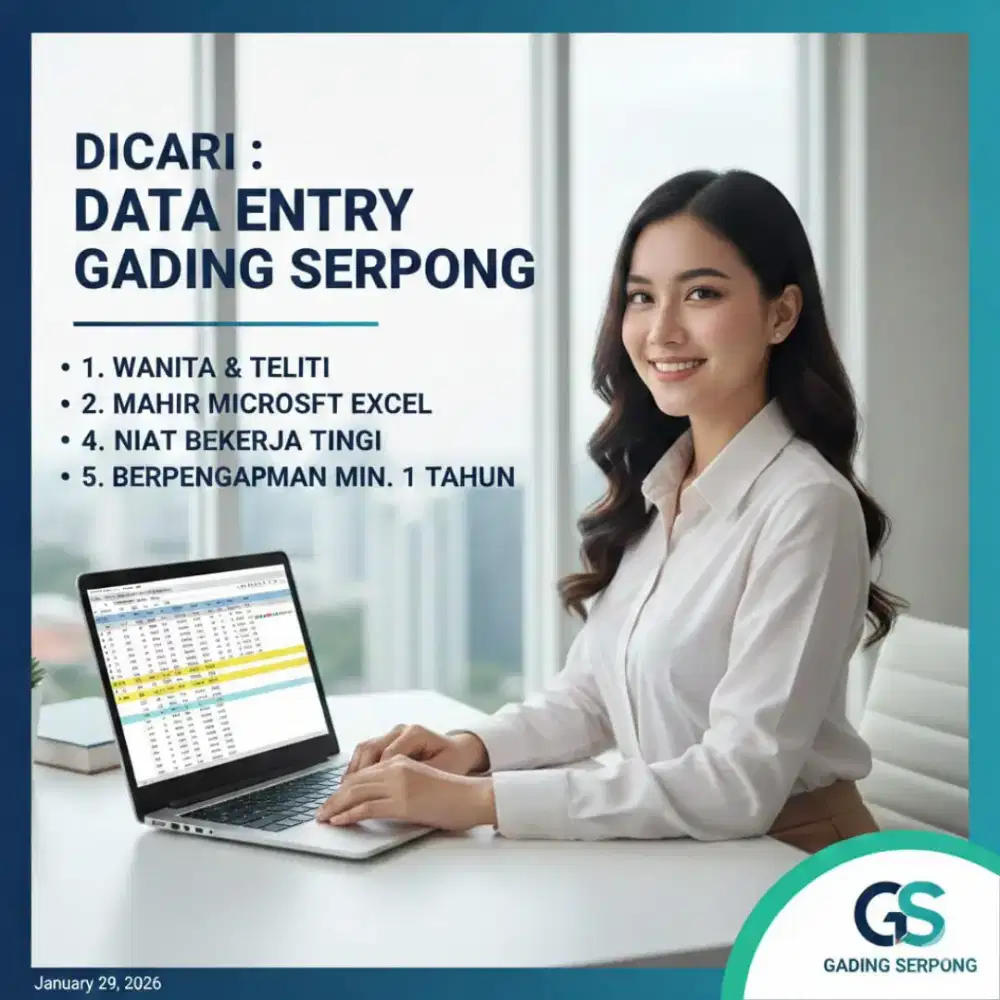 Loker admin gading serpong