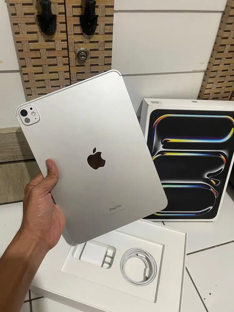iPad pro M4 11-inch 512 gb wifi bh 95% ex inter mulus lengkap original