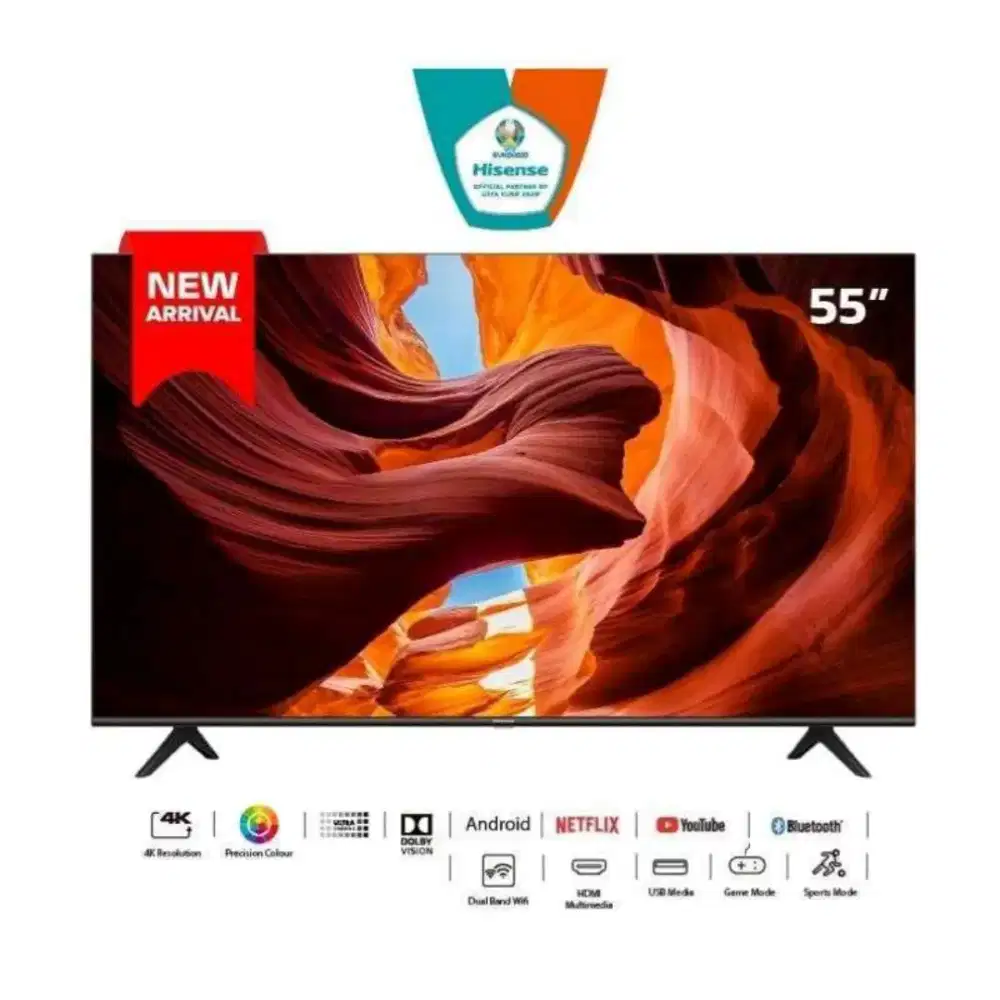 TERMURAH HINSENSE GOGGLE TV 4K 55A65N 55 INCH BARU SEGEL GARANSI RESMI