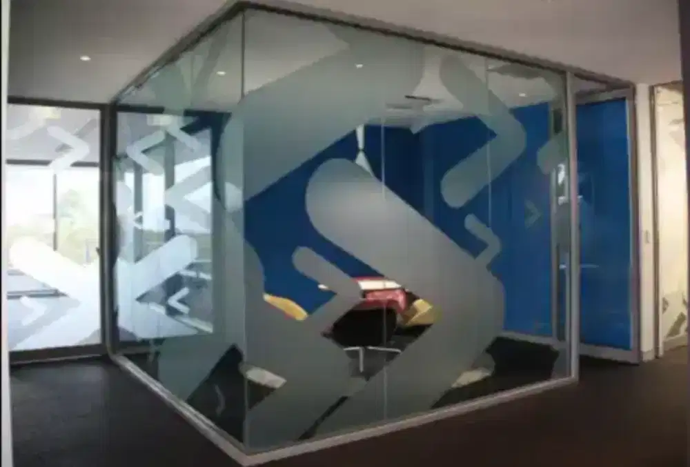 Percayakan kacamu pd stiker sanblas kaca film untuk hidupkan kaca