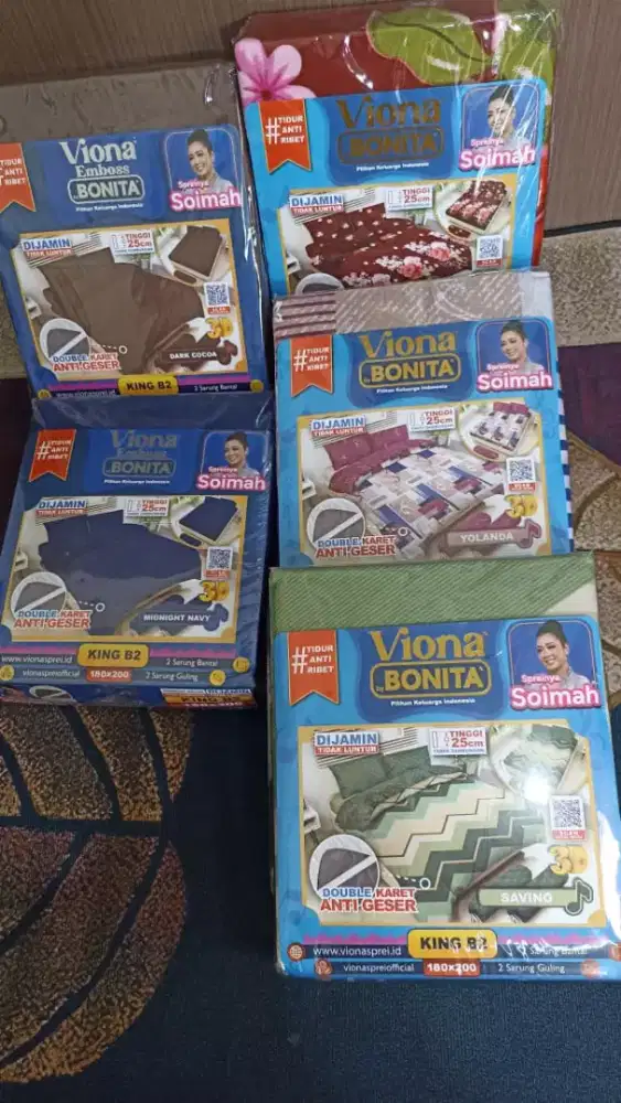 Sprei bonita katun disperse tidak luntur king size