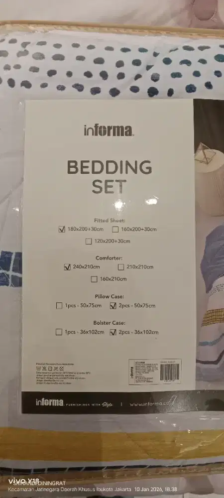 Pelukan Lembut Bed Cover Informa, Bikin Betah Rebahan Seharian