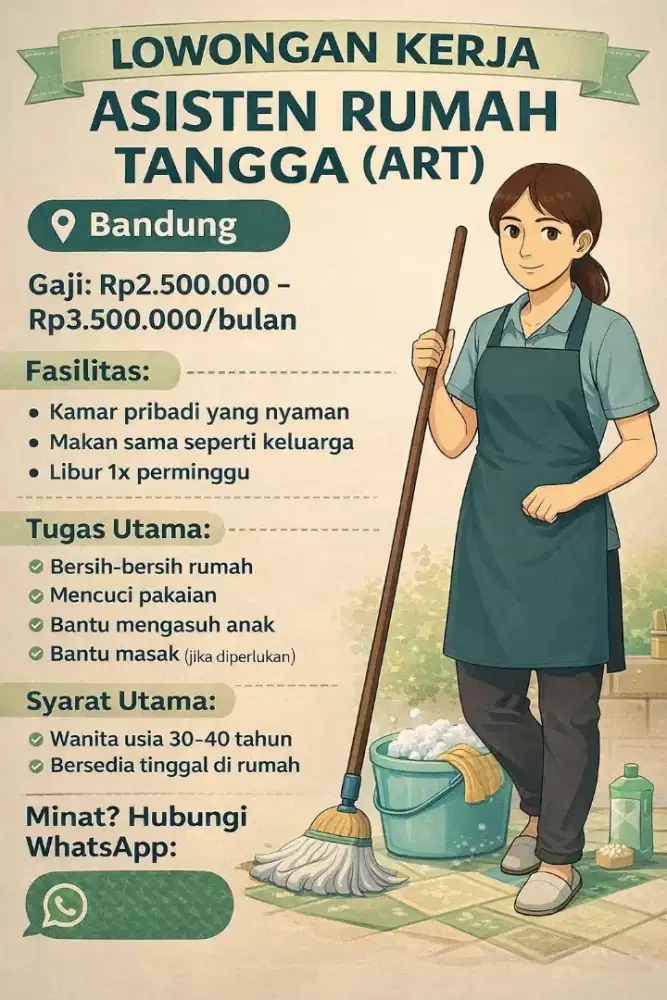 LOWONGAN PEKERJAAN UNTUK ART